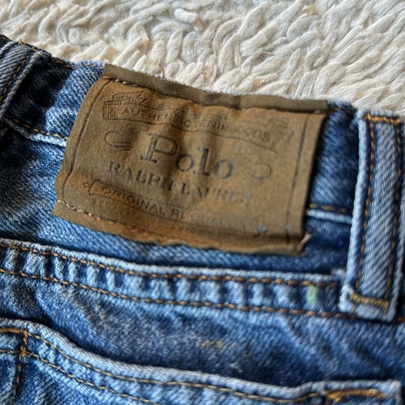 Polo Ralph Lauren Paint-Splatter Sullivan Slim Denim Short size 6 - Picture 12 of 13